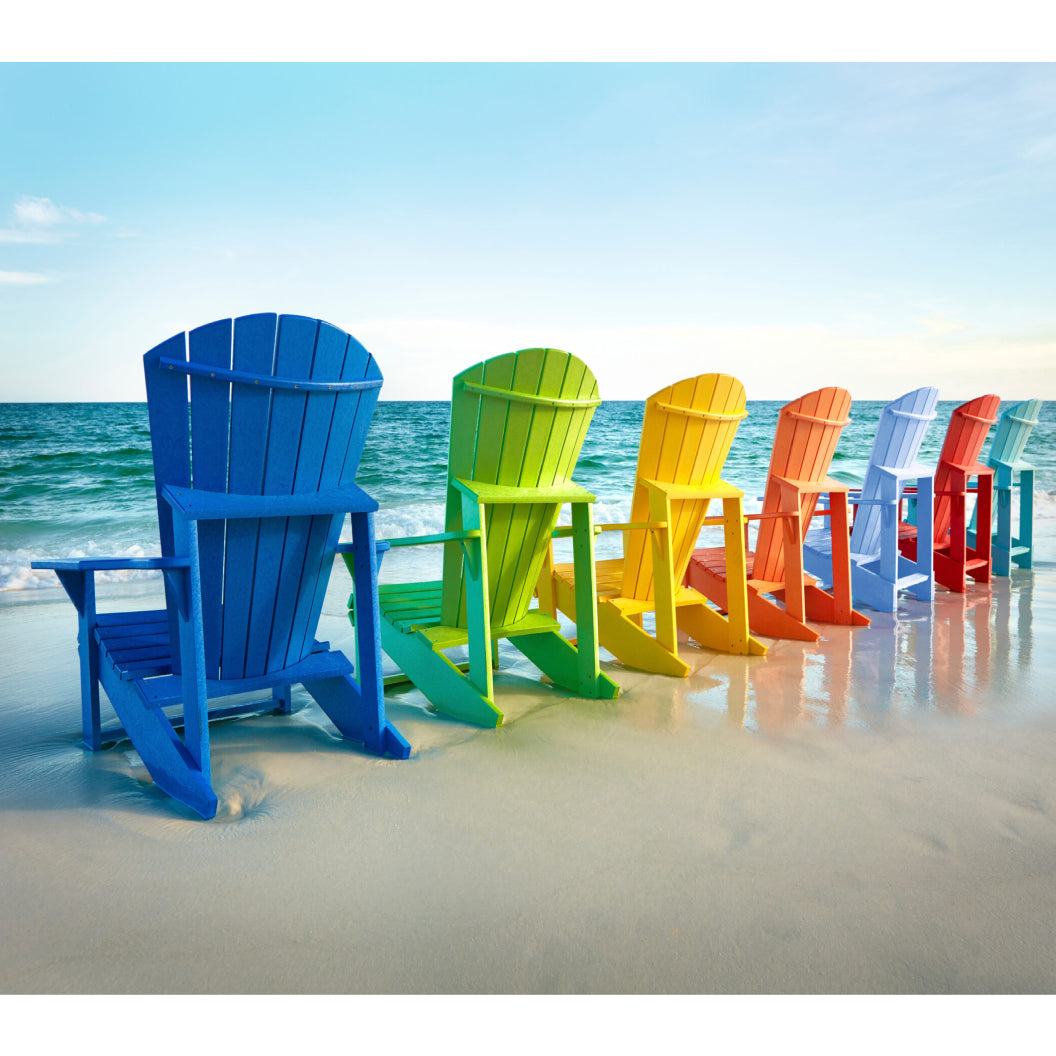 Chaise extérieure en plastique recyclé - Adirondack Classique C01