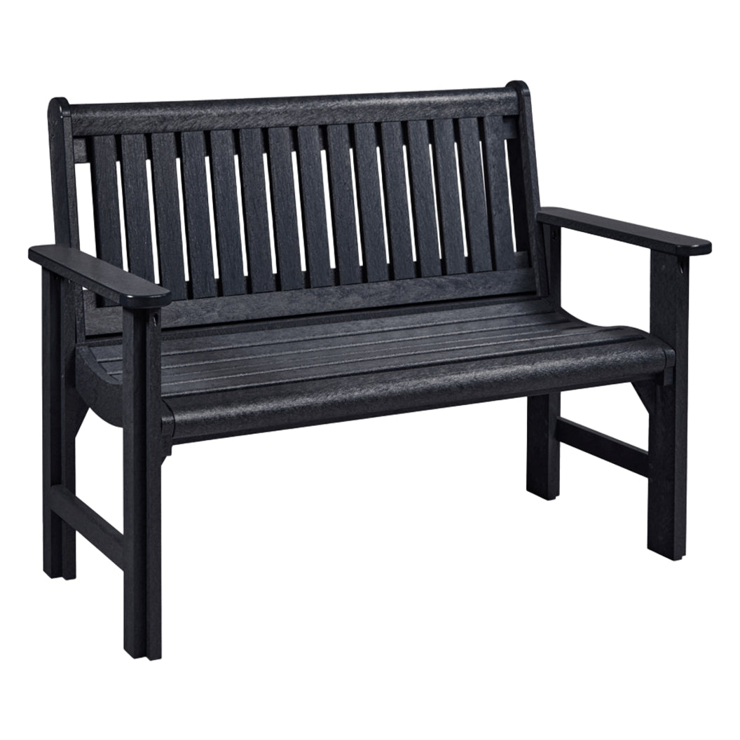 Banc de jardin en plastique recyclé - B01
