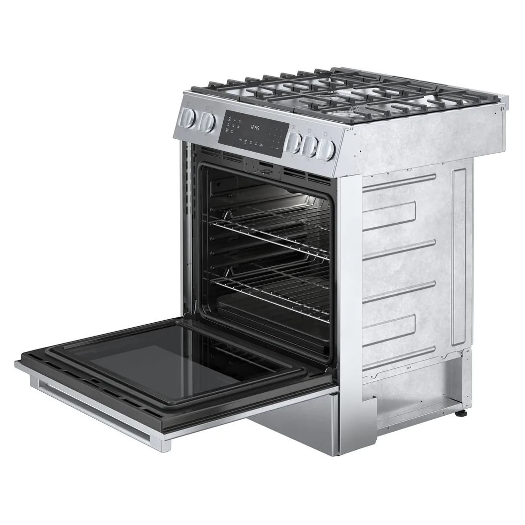 Cuisinière au gaz encastrable 30 po, 4,8 pi³ Inox
