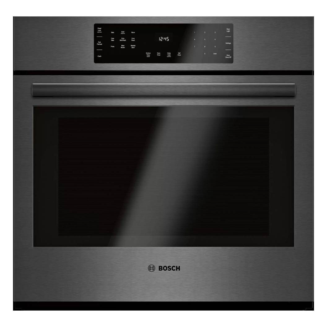 Four encastrable simple 30 po, 4,6 pi³ Inox noir - Série 800 avec Convection Roast & Home Connect®