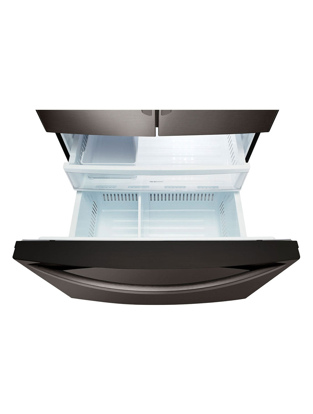 Réfrigérateur porte française 30 po 3 portes 21,8 pi³ Inox noir Smart Cooling Plus™