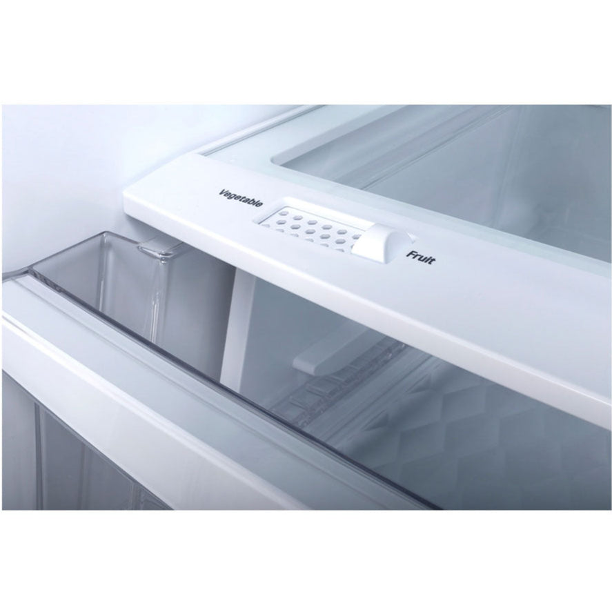 Réfrigérateur porte française 30 po 3 portes Blanc