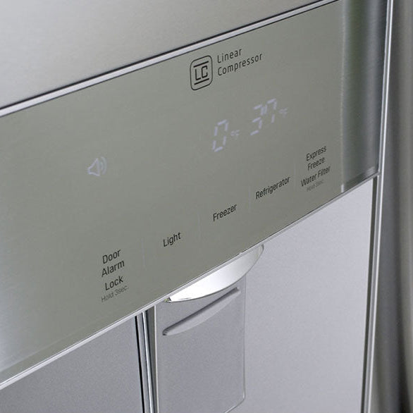 Réfrigérateur à portes françaises 30 po, 21,8 pi³ Inox avec Multi-Air Flow et Distributeur d'eau