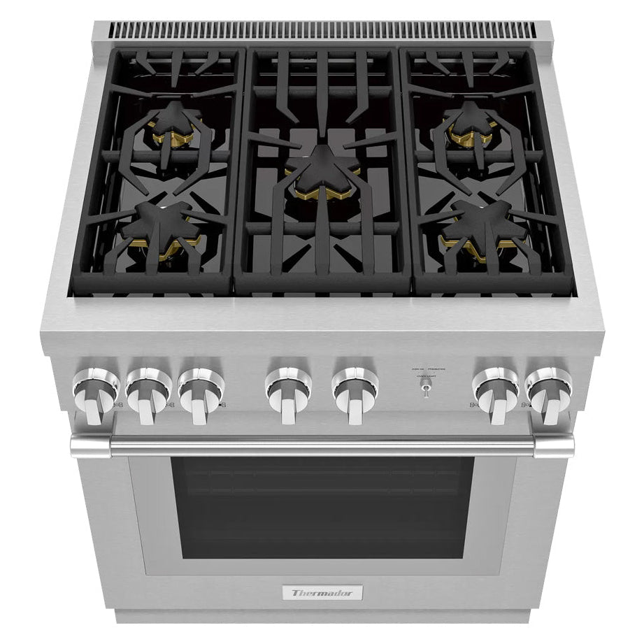 Cuisinière au gaz 30 po, 4,6 pi³ Inox avec Brûleurs Star™, QuickClean™ et Convection - Pro Harmony®