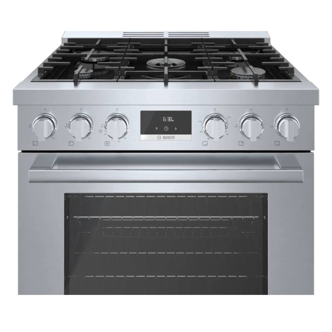 Cuisinière au gaz 30 po, 3,6 pi³ Inox - Série 800
