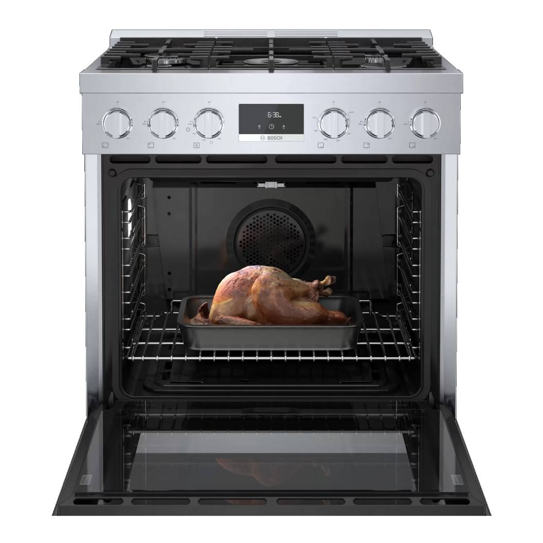 Cuisinière au gaz 30 po, 3,6 pi³ Inox - Série 800