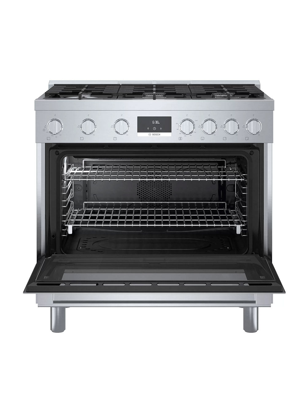 Cuisinière au gaz 36 po, 3,4 pi³ Inox