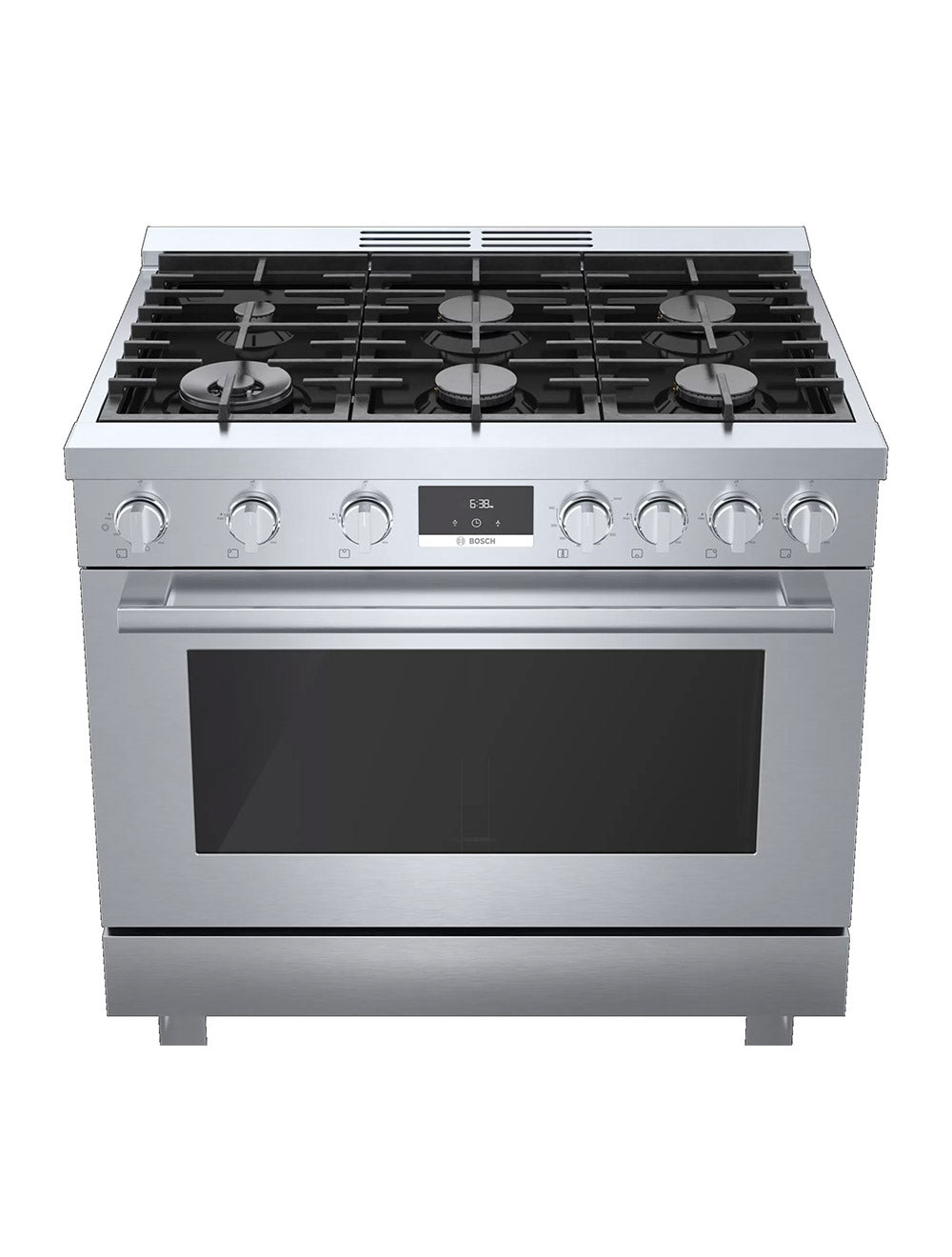 Cuisinière au gaz 36 po, 3,4 pi³ Inox