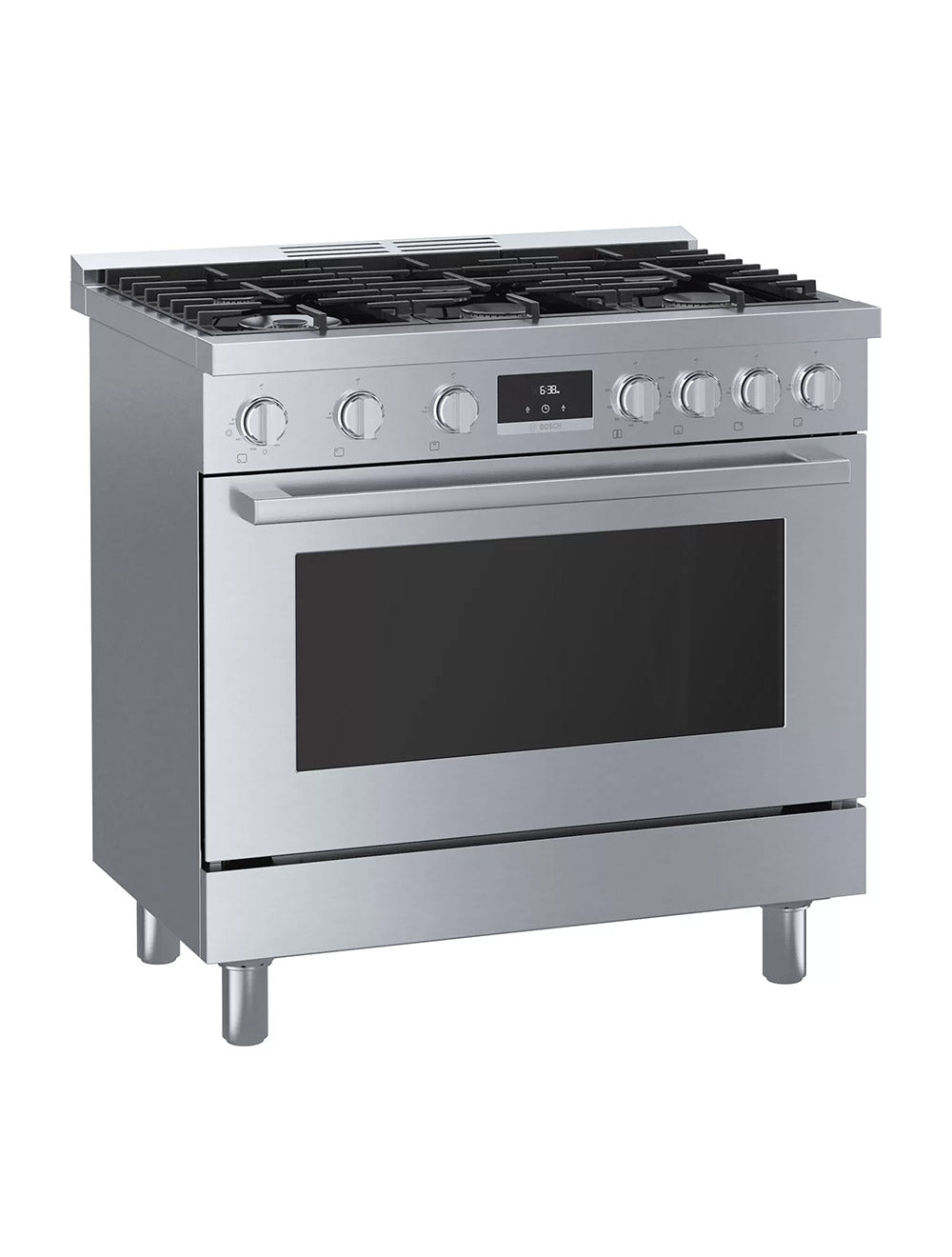 Cuisinière au gaz 36 po, 3,4 pi³ Inox