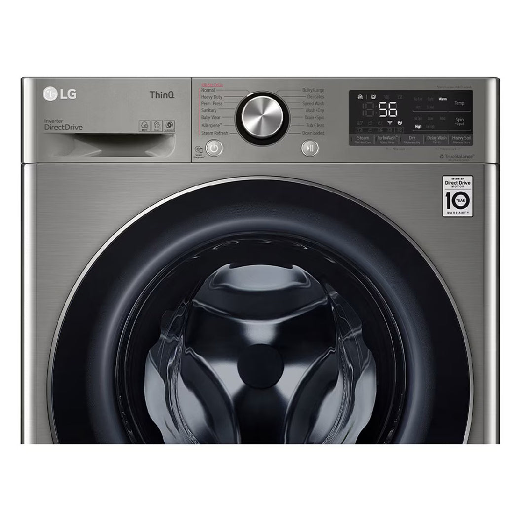 Unité combinée laveuse-sécheuse frontale 24 po, 2,6 pi³ Inox graphite avec IA DD™ et TurboWash 360™