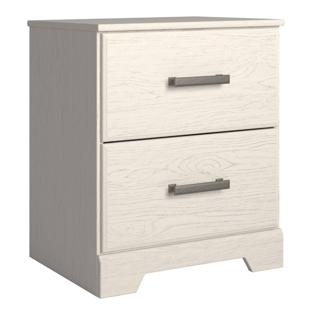 Table de chevet Blanc en bois - Stelsie