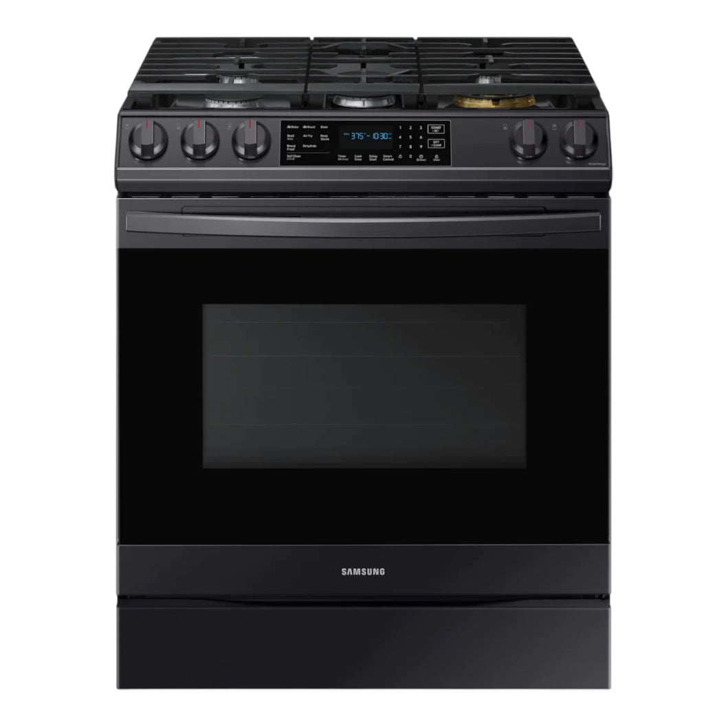 Cuisinière à convection au gaz encastrable 30 po 6,0 pi³ Inox noir