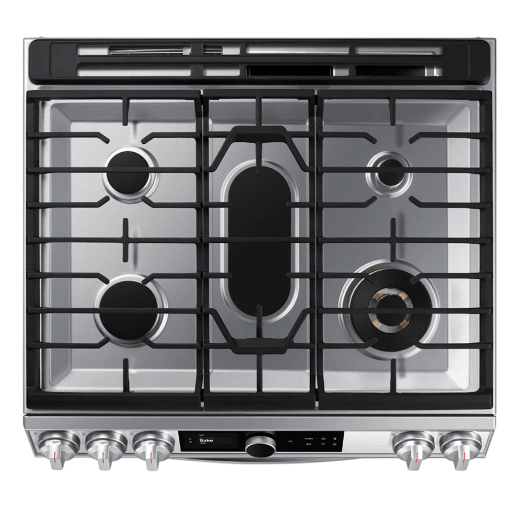 Cuisinière à convection au gaz encastrable 30 po. 6,0 pi³ Inox