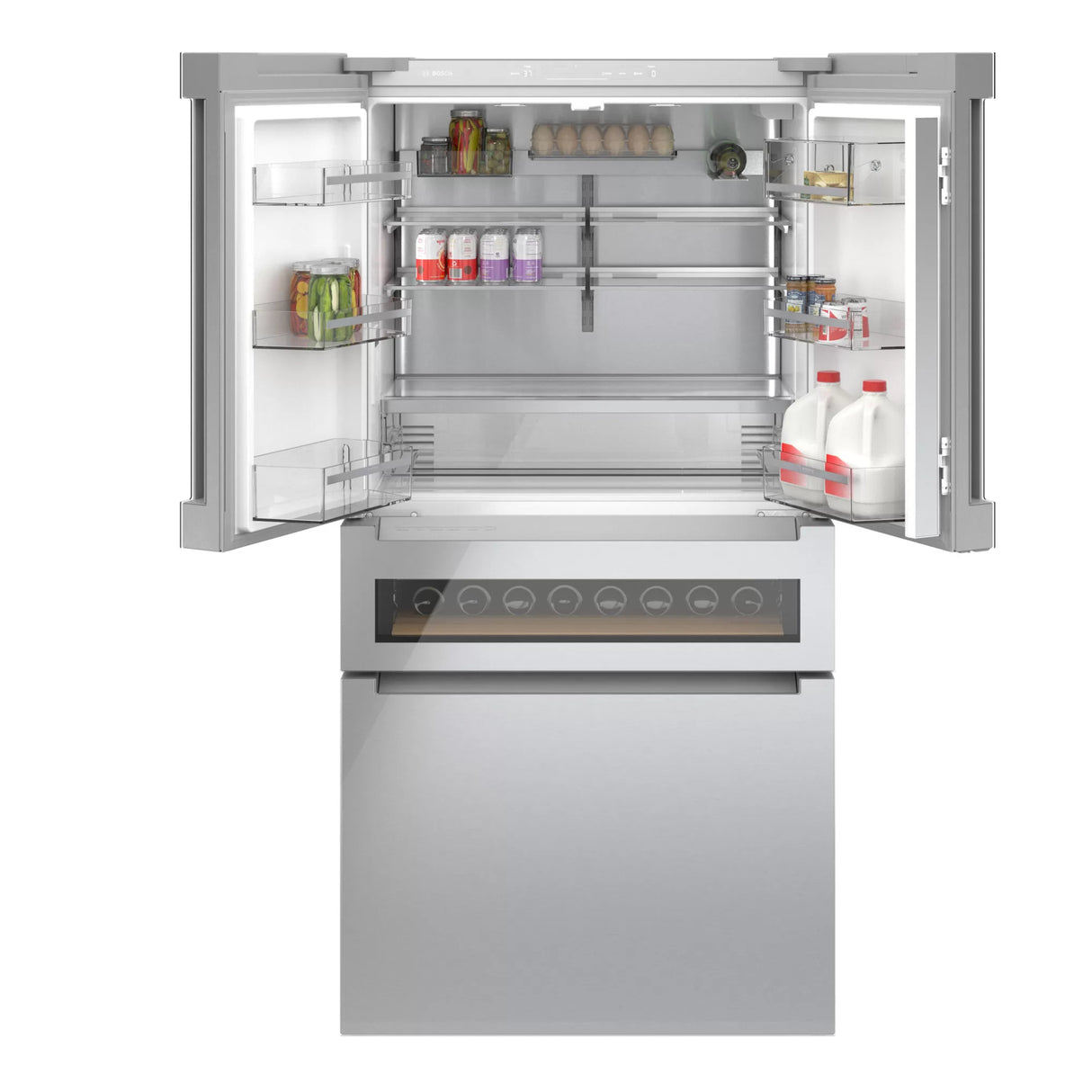 Réfrigérateur porte française 36 po, 20,5 pi³ Inox - Série 800