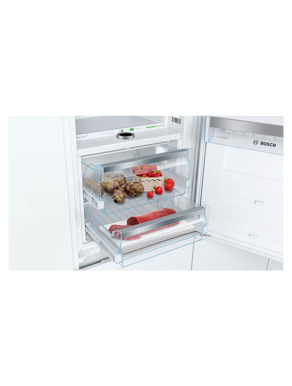 Réfrigérateur à congélateur inférieur encastrable 2 portes 22 po, 8,3 pi³ - Série 800 - Prêt pour panneau personnalisable