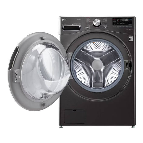 Laveuse à chargement frontal 27 po, 5,2 pi³ noir avec TurboWash™ et Steam™