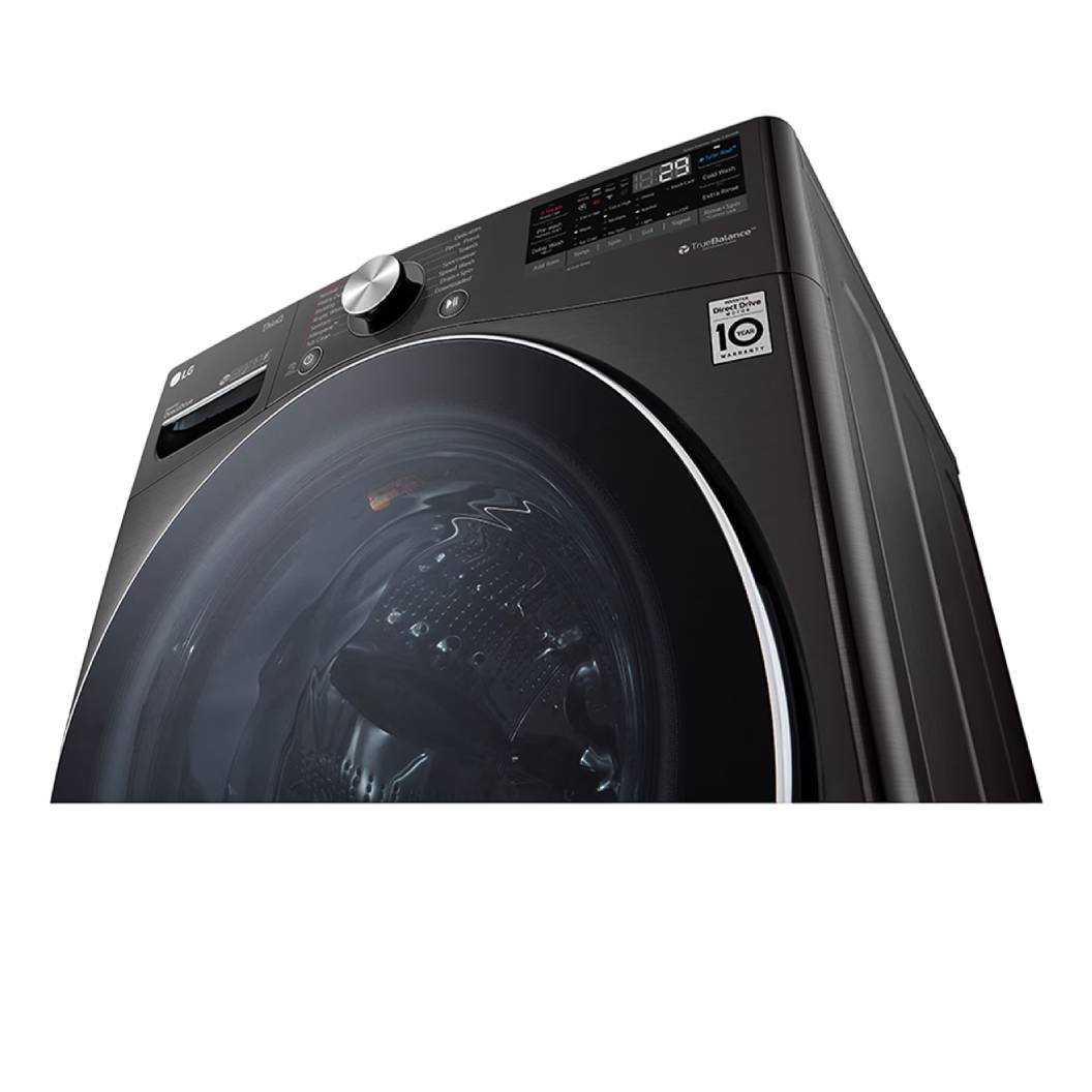 Laveuse à chargement frontal 27 po, 5,2 pi³ noir avec TurboWash™ et Steam™