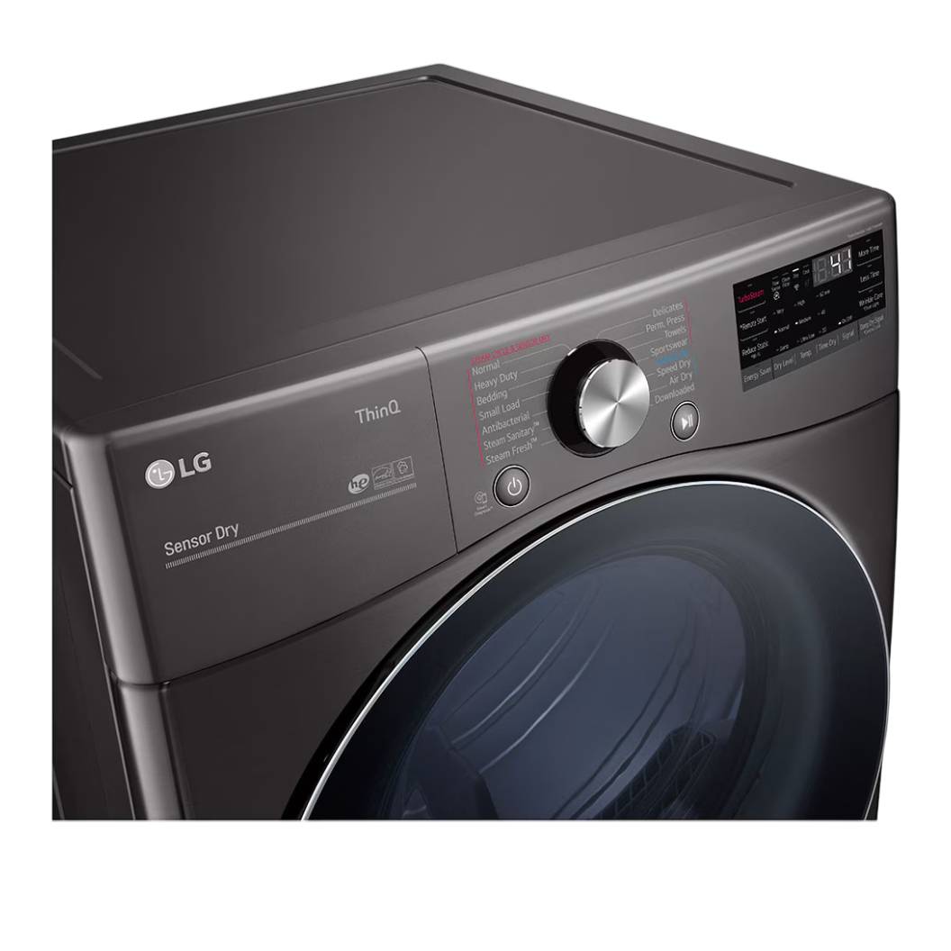 Sécheuse 27 po, 7,4 pi³ Noir mat avec TurboSteam® & Allergiene