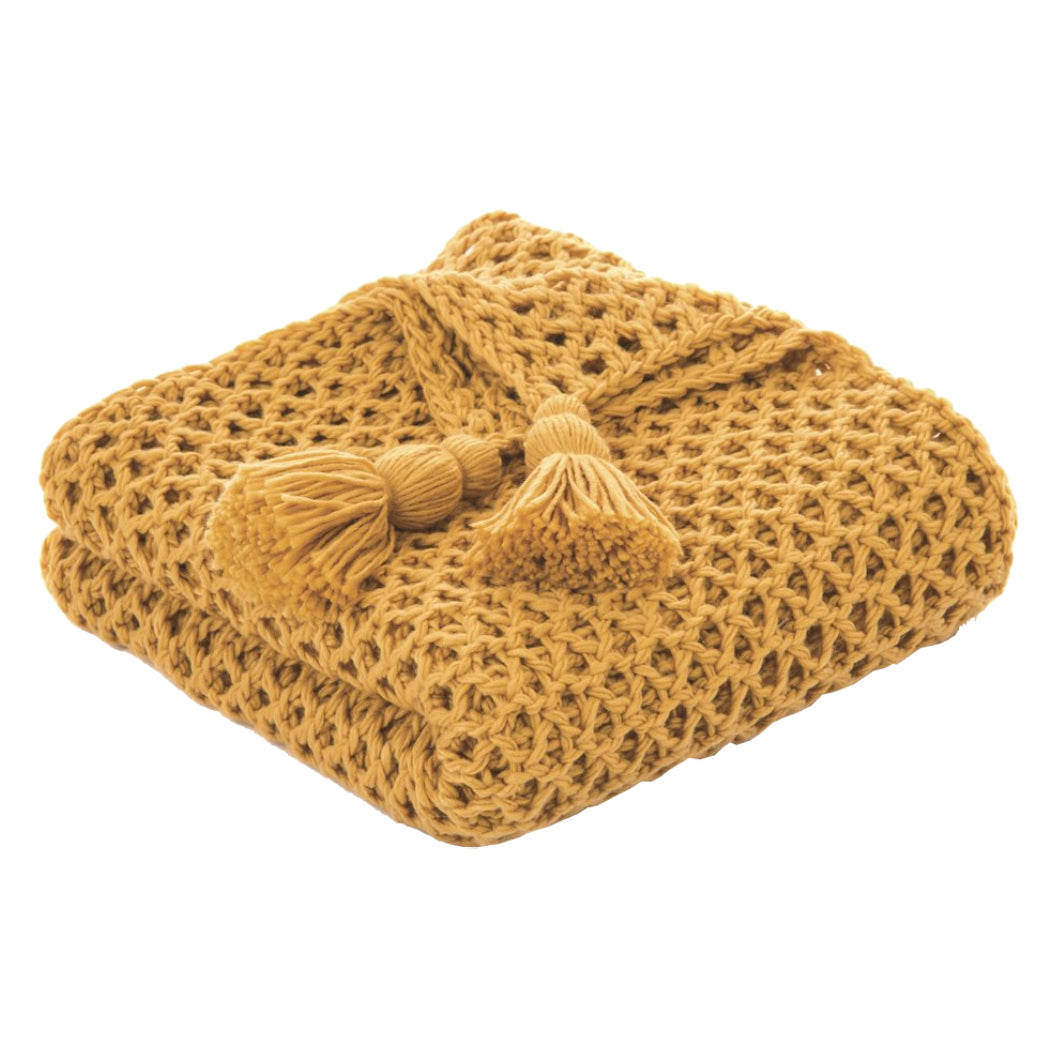 Jeté 50 x 60 po en tricot acrylique - Shiva