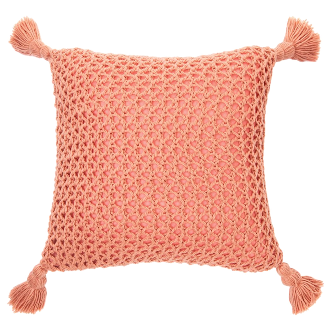 Coussin 20 x 20 po en tricot acrylique - Shiva