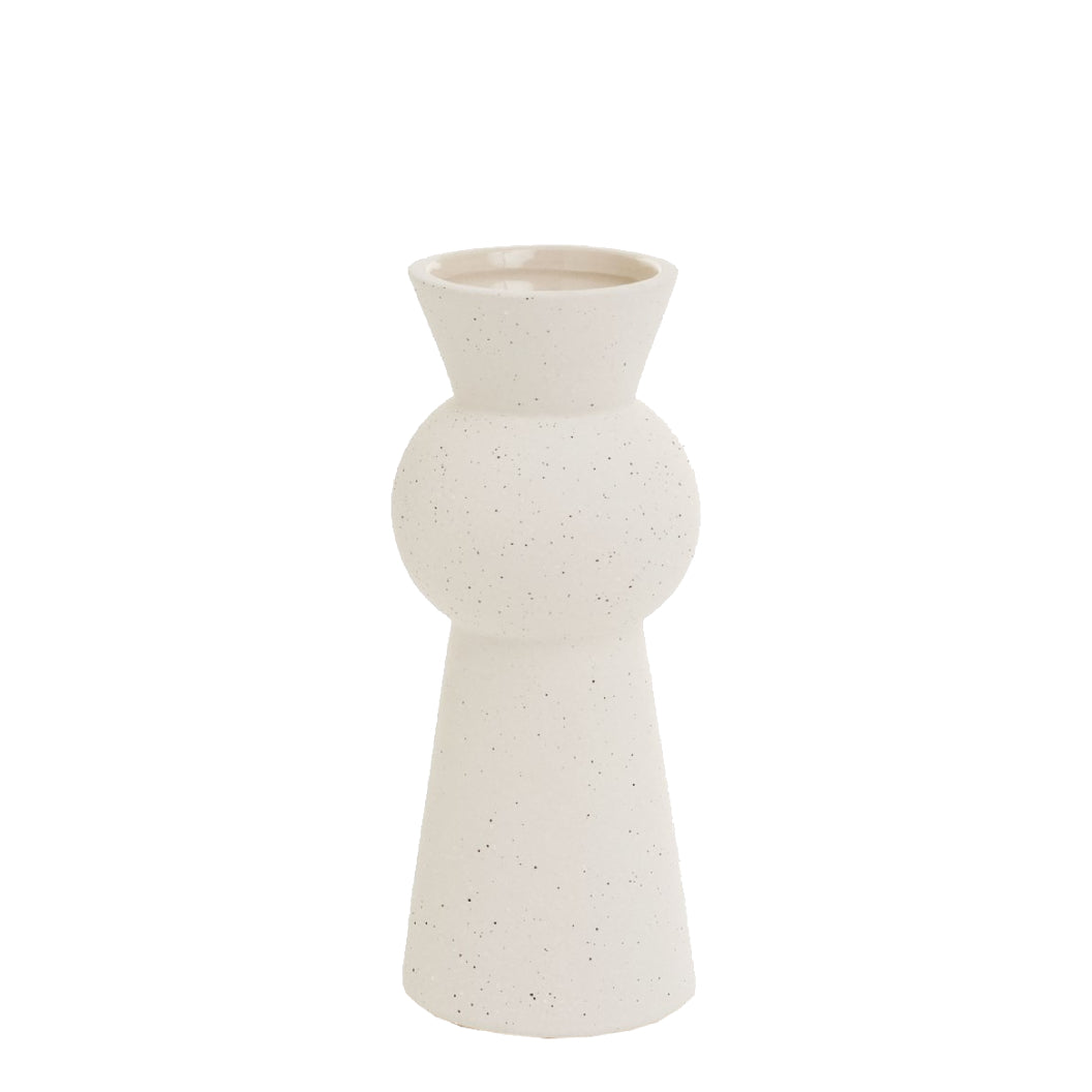 Vase en céramique texturée crème - Giotto