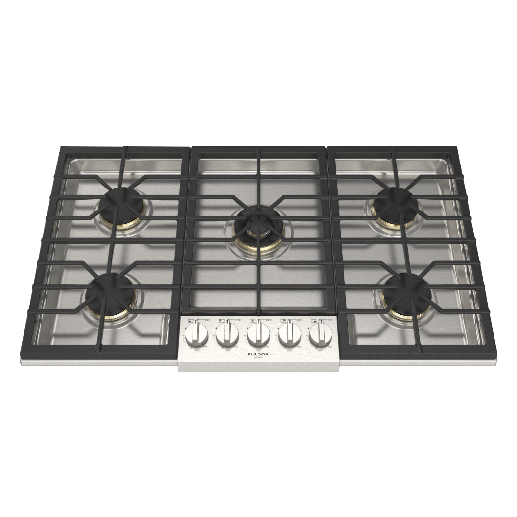 Plaque de cuisson au gaz 36 po. avec 5 brûleurs