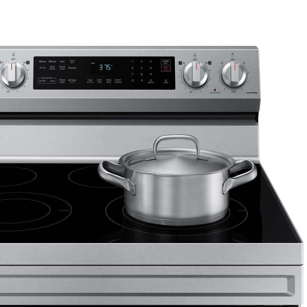 Cuisinière électrique 30 po, 6,3 pi³ Inox avec Air Fry et IA