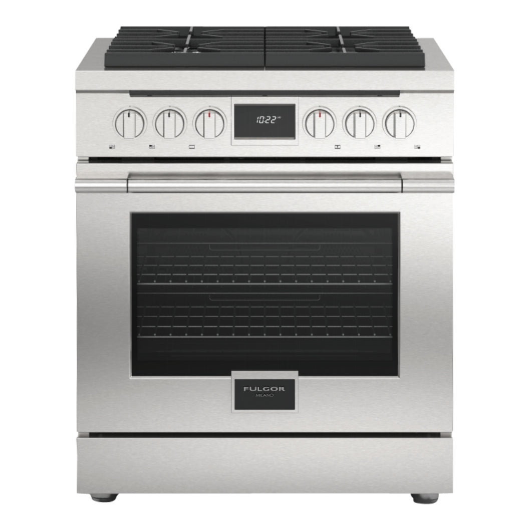 Cuisinière biénergie 30 po, 4,4 pi³ Inox avec Brûleurs Crescendo et Convection double - Accento