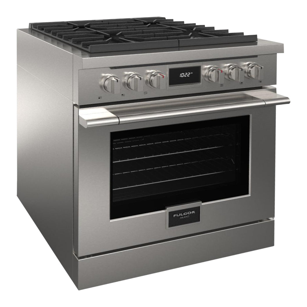 Cuisinière biénergie 30 po, 4,4 pi³ Inox avec Brûleurs Crescendo et Convection double - Accento