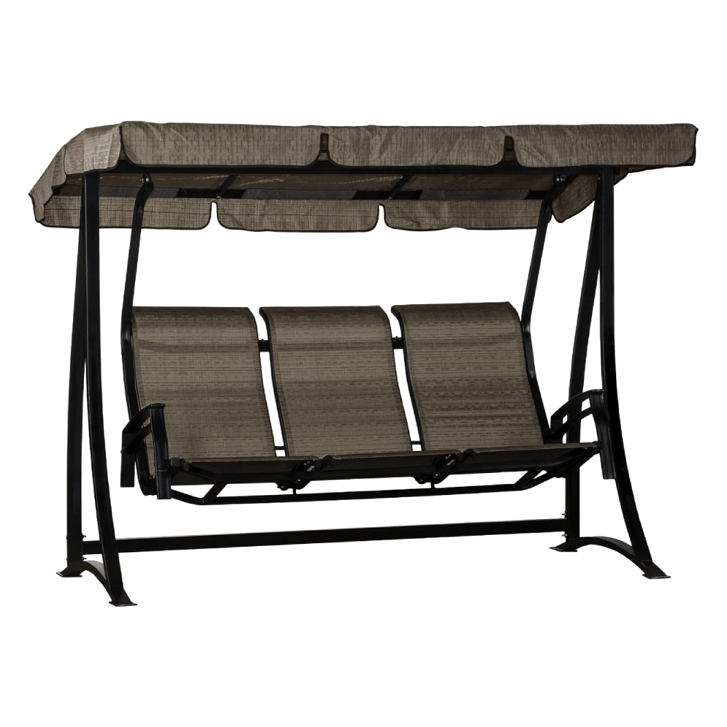 Balancelle 3 places en tissu avec une structure en aluminium - Kaza
