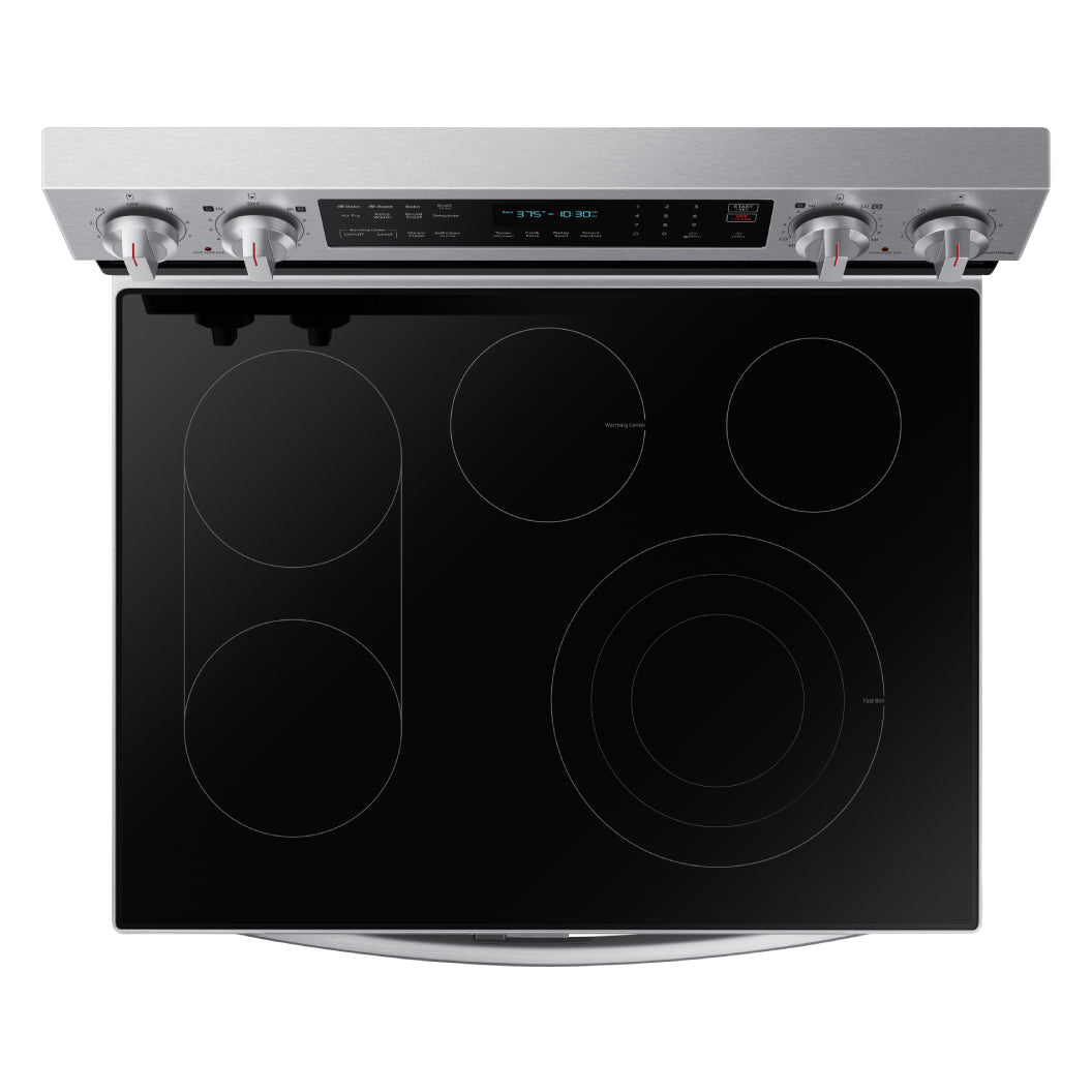 Cuisinière électrique Flex Duo 30 po, 6,3 pi³ Inox avec Autonettoyage et Convection véritable