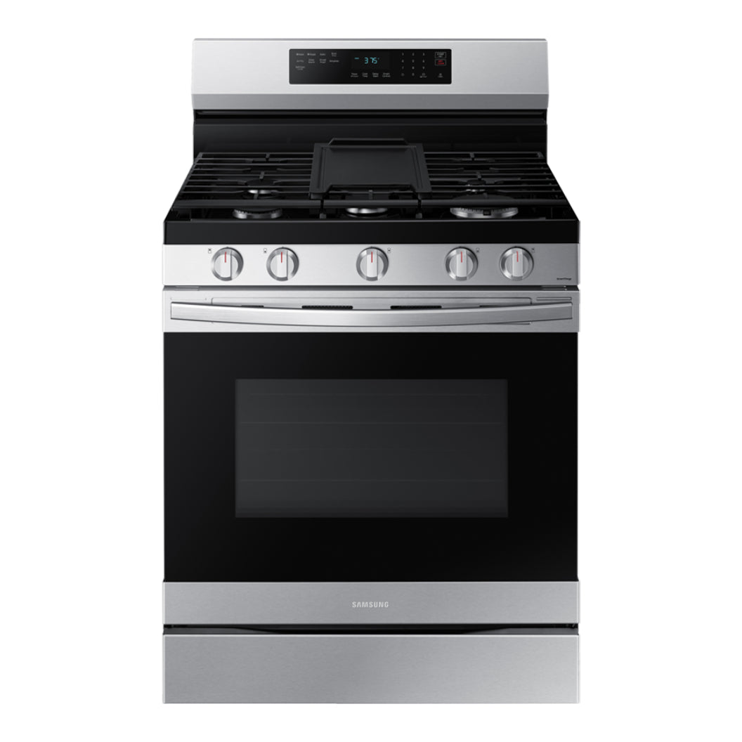 Cuisinière au gaz intelligente 30 po, 6,0 pi³ Inox avec Air Fry et Autonettoyage