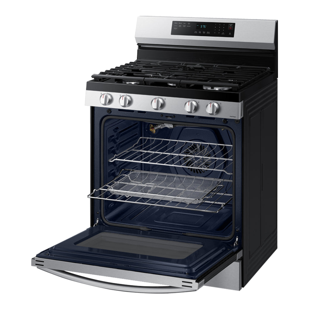 Cuisinière au gaz intelligente 30 po, 6,0 pi³ Inox avec Air Fry et Autonettoyage