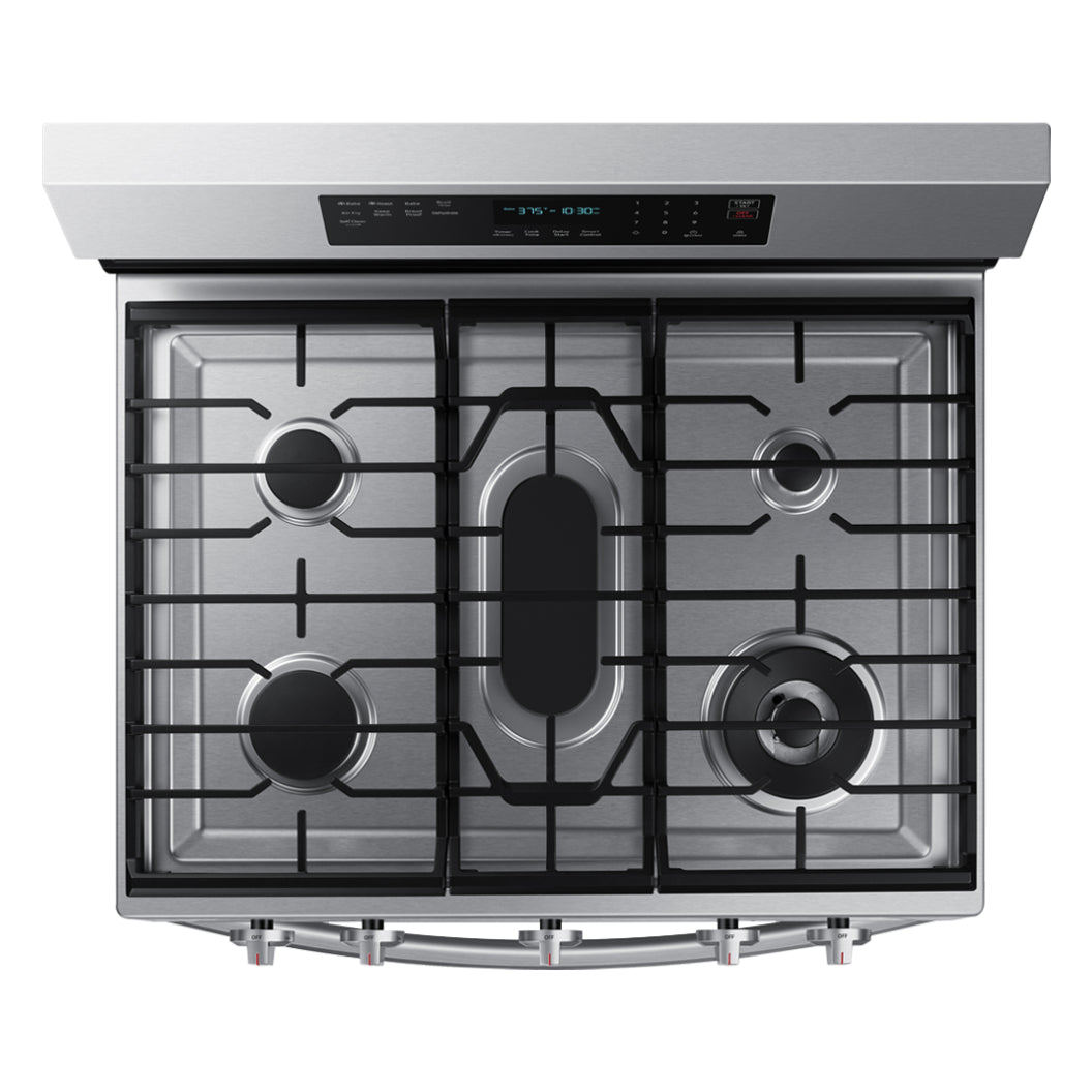 Cuisinière au gaz intelligente 30 po, 6,0 pi³ Inox avec Air Fry et Convection véritable