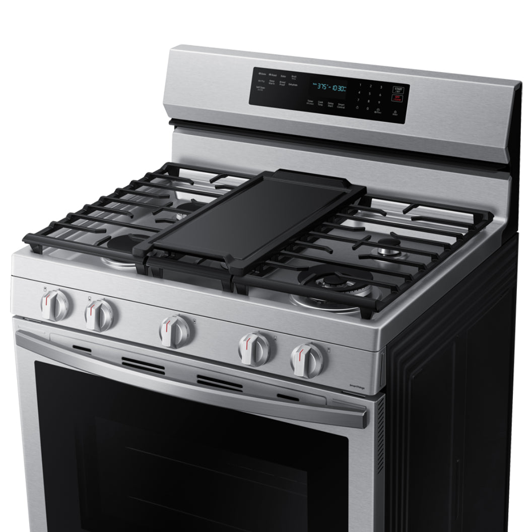 Cuisinière au gaz intelligente 30 po, 6,0 pi³ Inox avec Air Fry et Convection véritable
