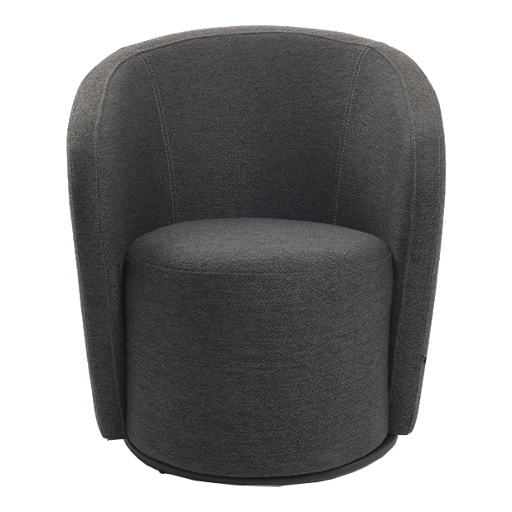 Fauteuil d'appoint pivotant en tissu - Luka