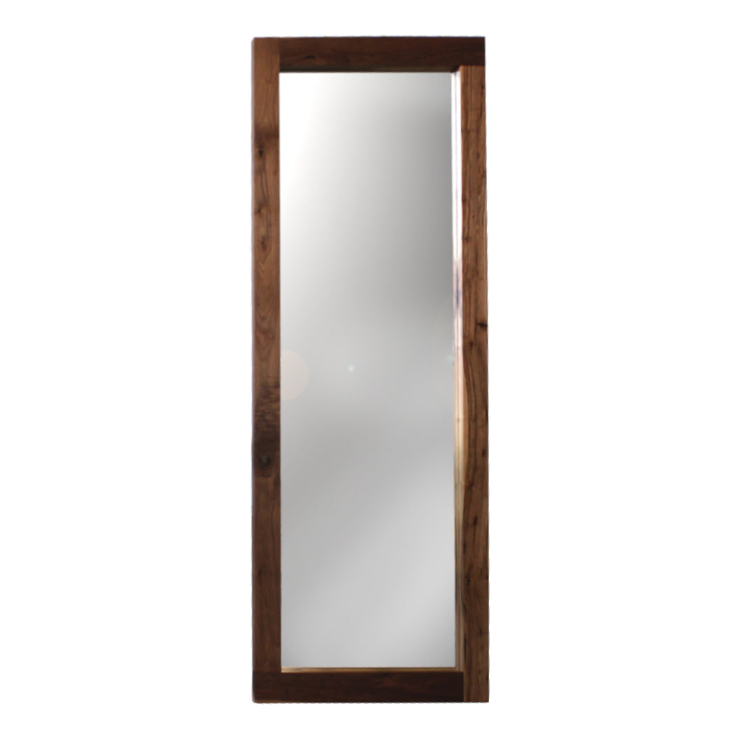 Miroir en bois de noyer fumé 36 x 88 po. - Glass