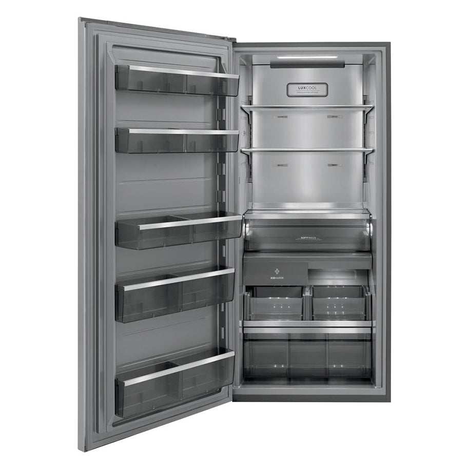 Congélateur vertical encastrable 33 po, 19 pi³ Inox avec Machine à glaçons intégrée