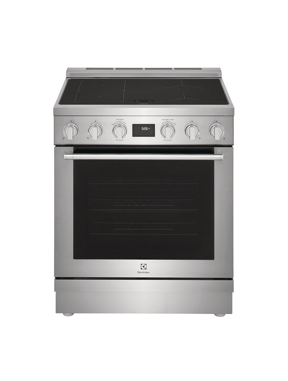 Cuisinière à induction autoportante 30 po 4,6 pi³ inox