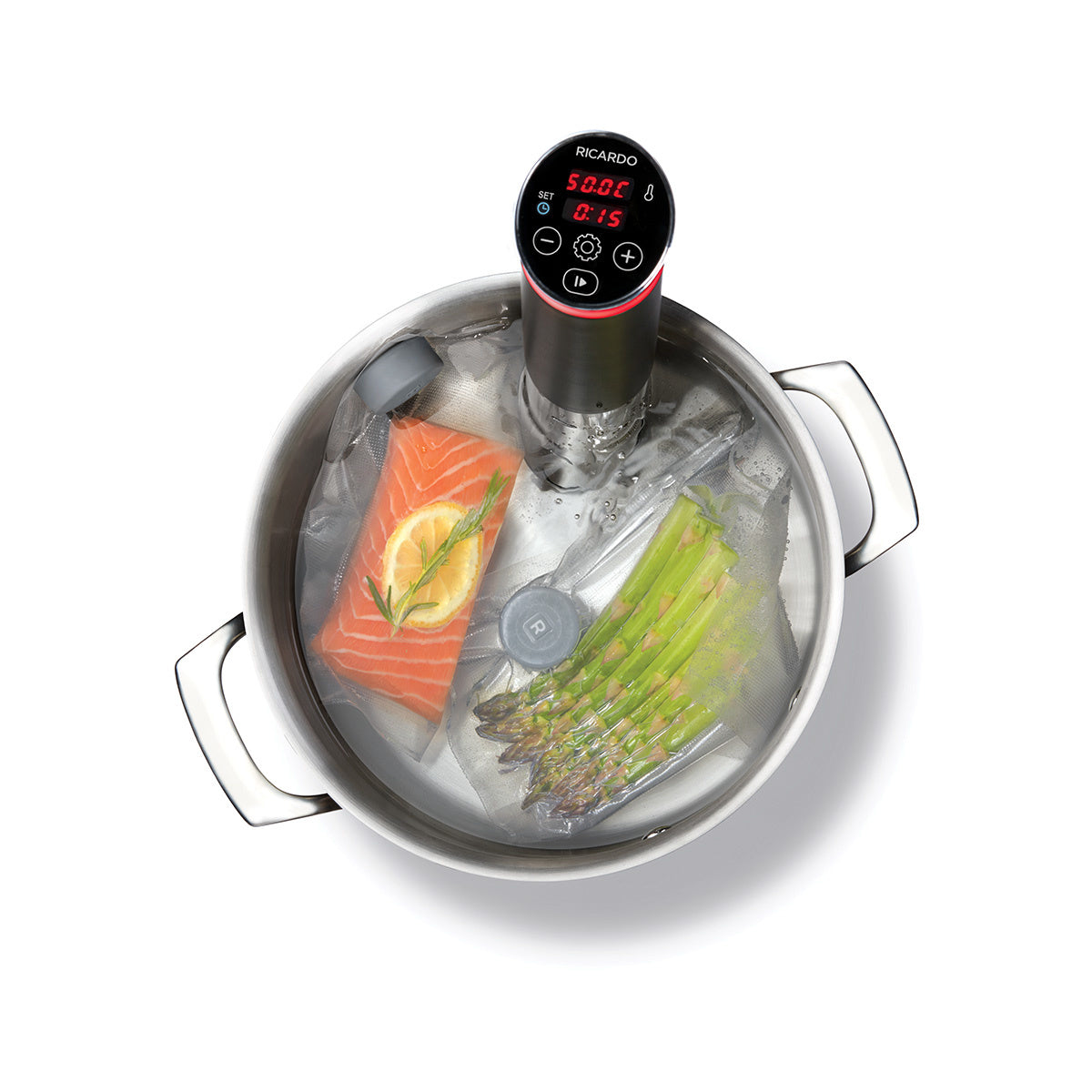 Poids aimantés pour cuiseur de précision sous vide