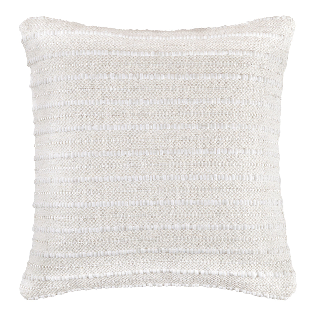 Coussin 20 x 20 po. en coton crème - Theban