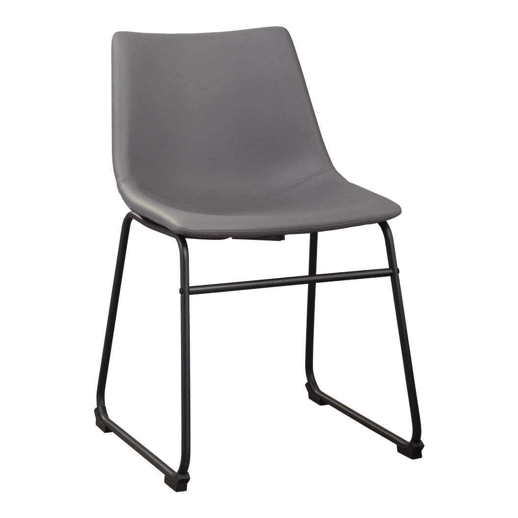 Ensemble de 2 chaises de salle à manger aspect cuir - Centiar