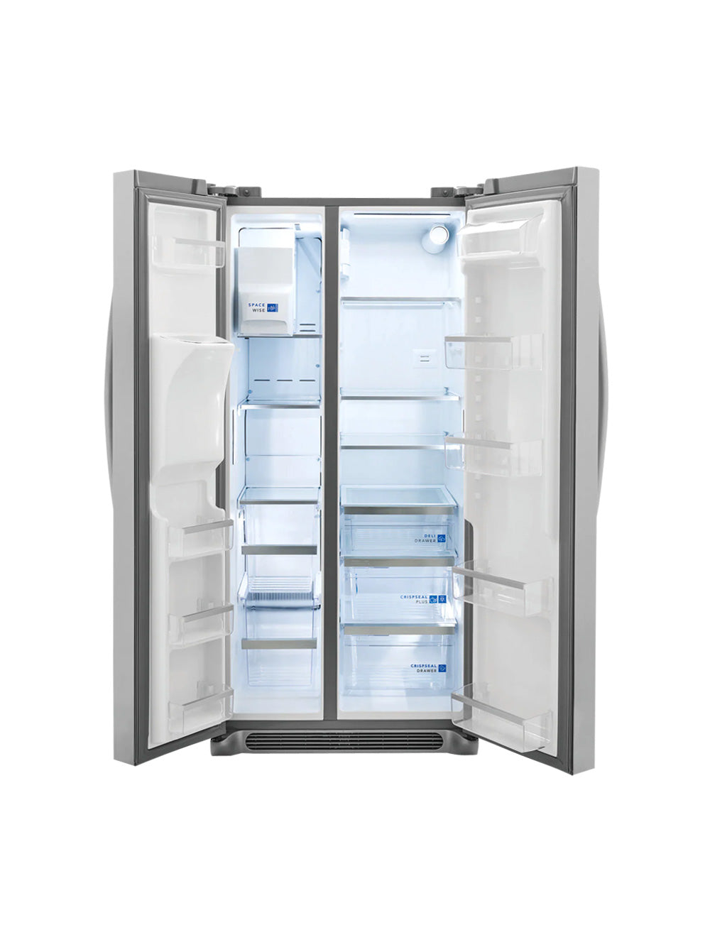 Réfrigérateur côte à côte 33 po, 22 pi³ Inox avec distributeur d'eau