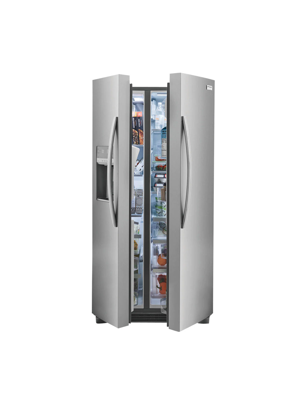 Réfrigérateur côte à côte 33 po, 22 pi³ Inox avec distributeur d'eau