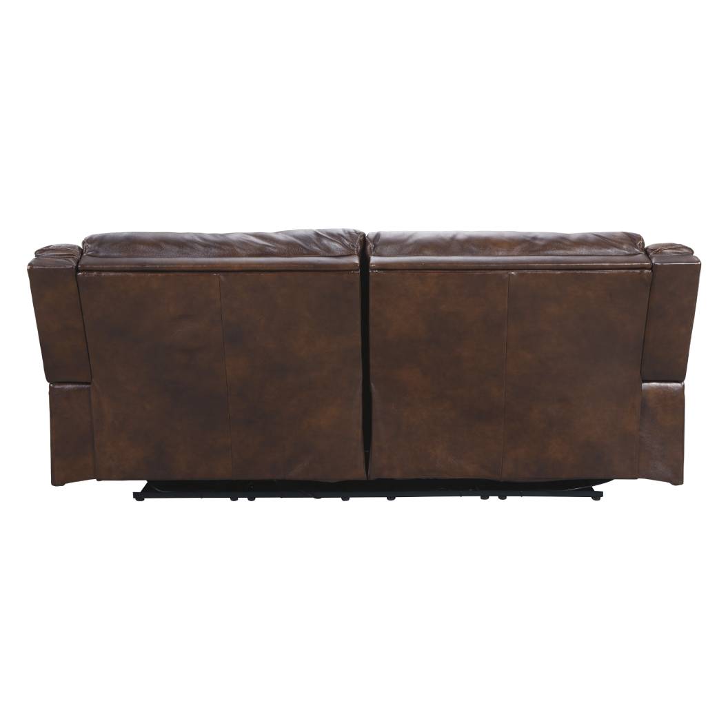 Sofa condo motorisé en cuir brun foncé - Catanzaro