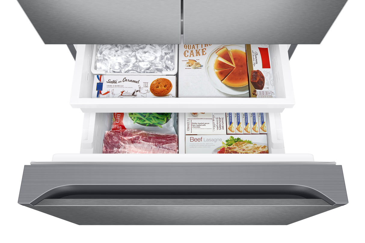 Réfrigérateur porte française argent 30 po 3 portes 22,1 pi³ Argent - All-Around Cooling