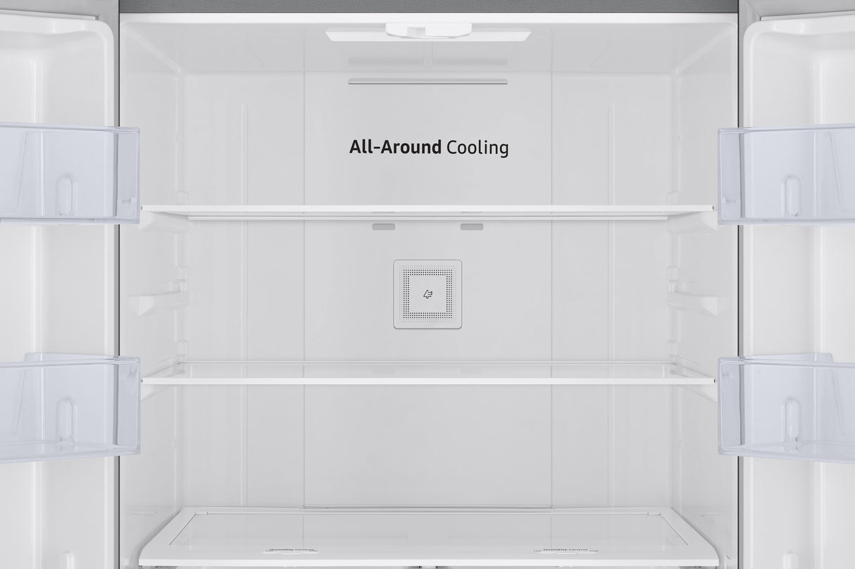 Réfrigérateur porte française argent 30 po 3 portes 22,1 pi³ Argent - All-Around Cooling