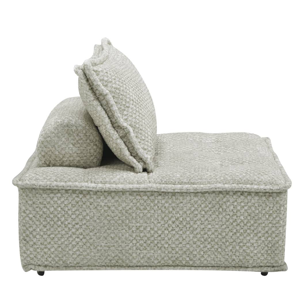 Fauteuil d’appoint en tissu taupe - Bales
