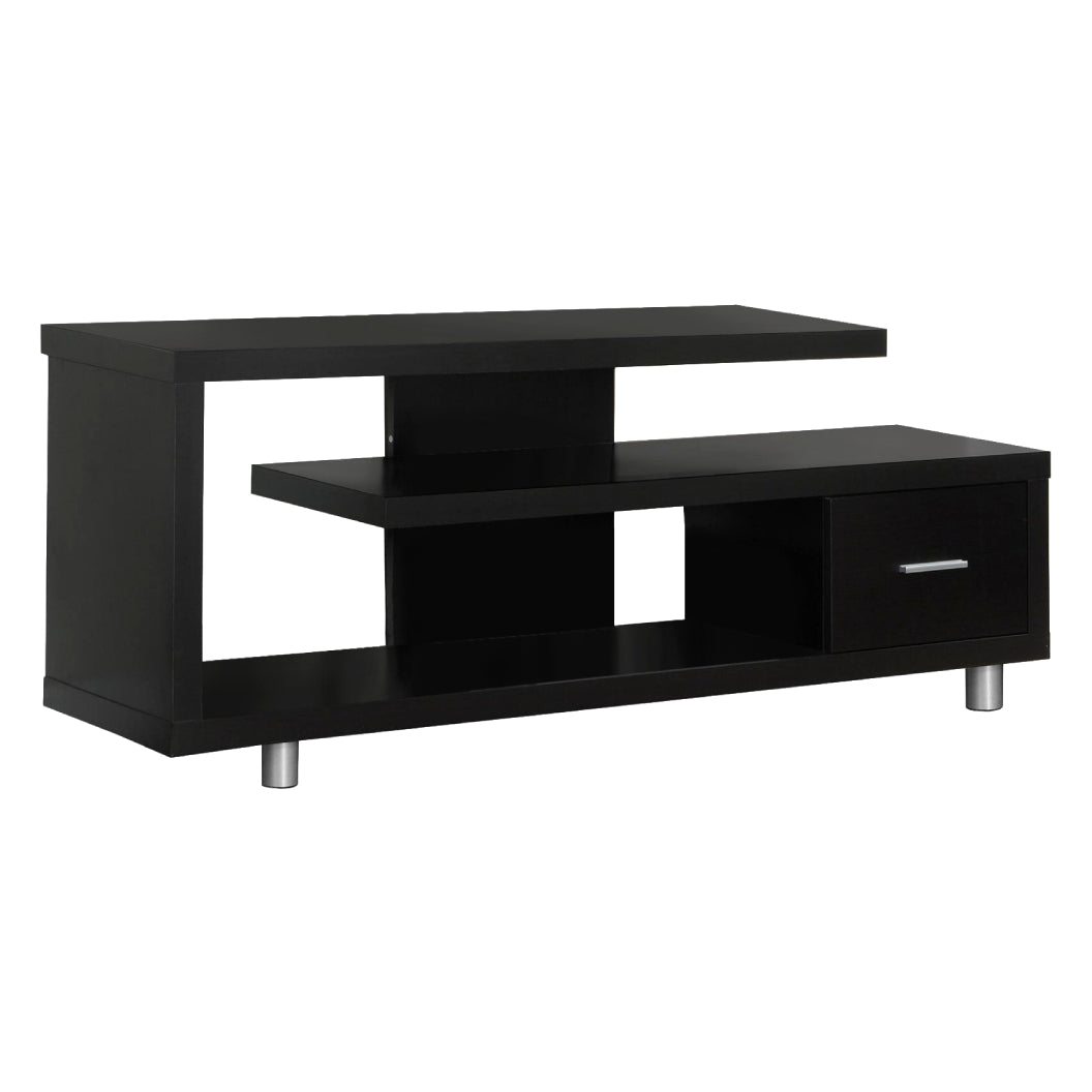 Meuble de télévision en stratifié et métal à 1 tiroir - I 2572-2573-2575