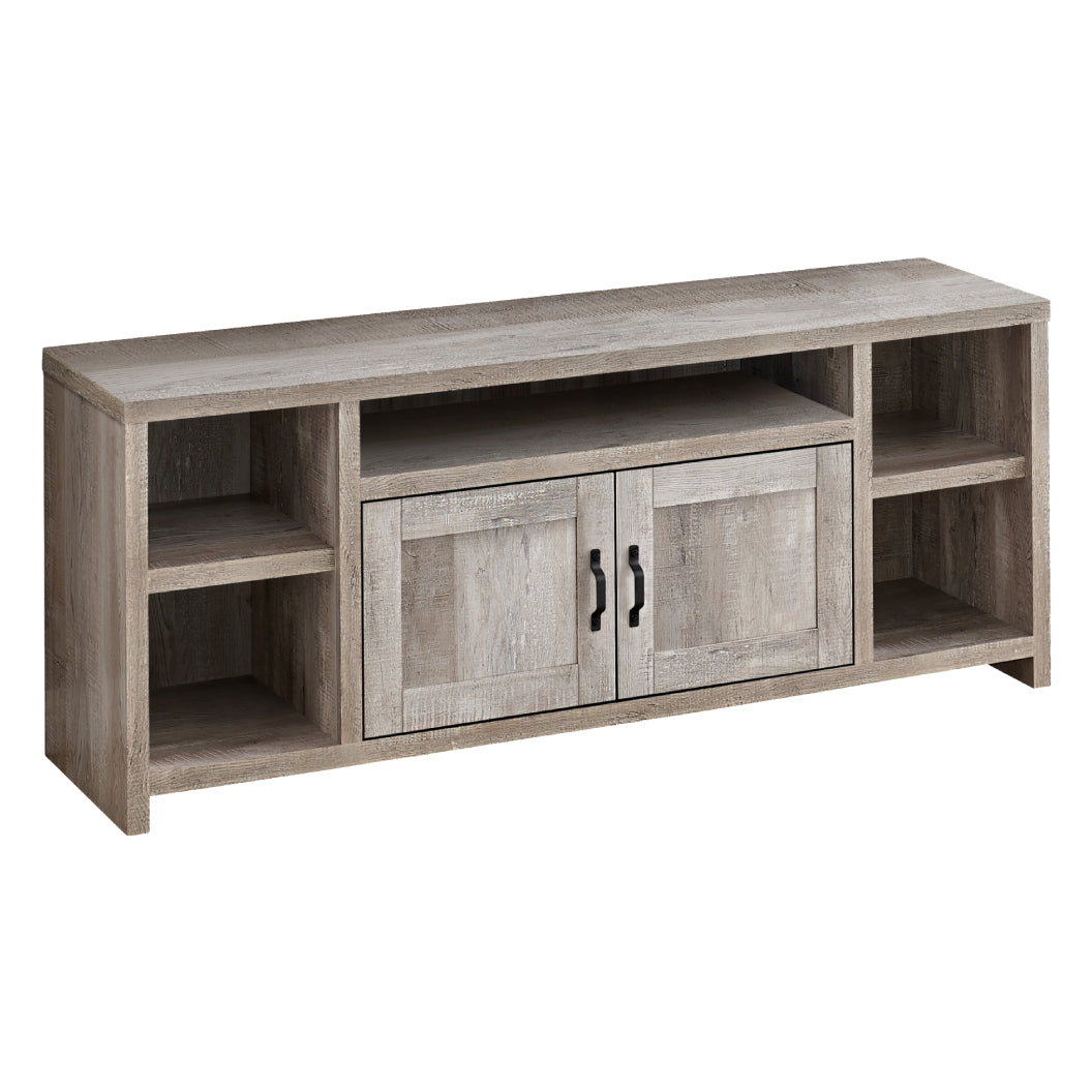 Meuble de télévision en stratifié faux bois à 2 portes - I 2742-2743